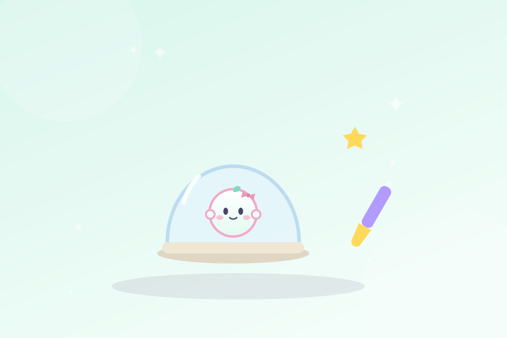 イラスト:ケースに並んだコレクション