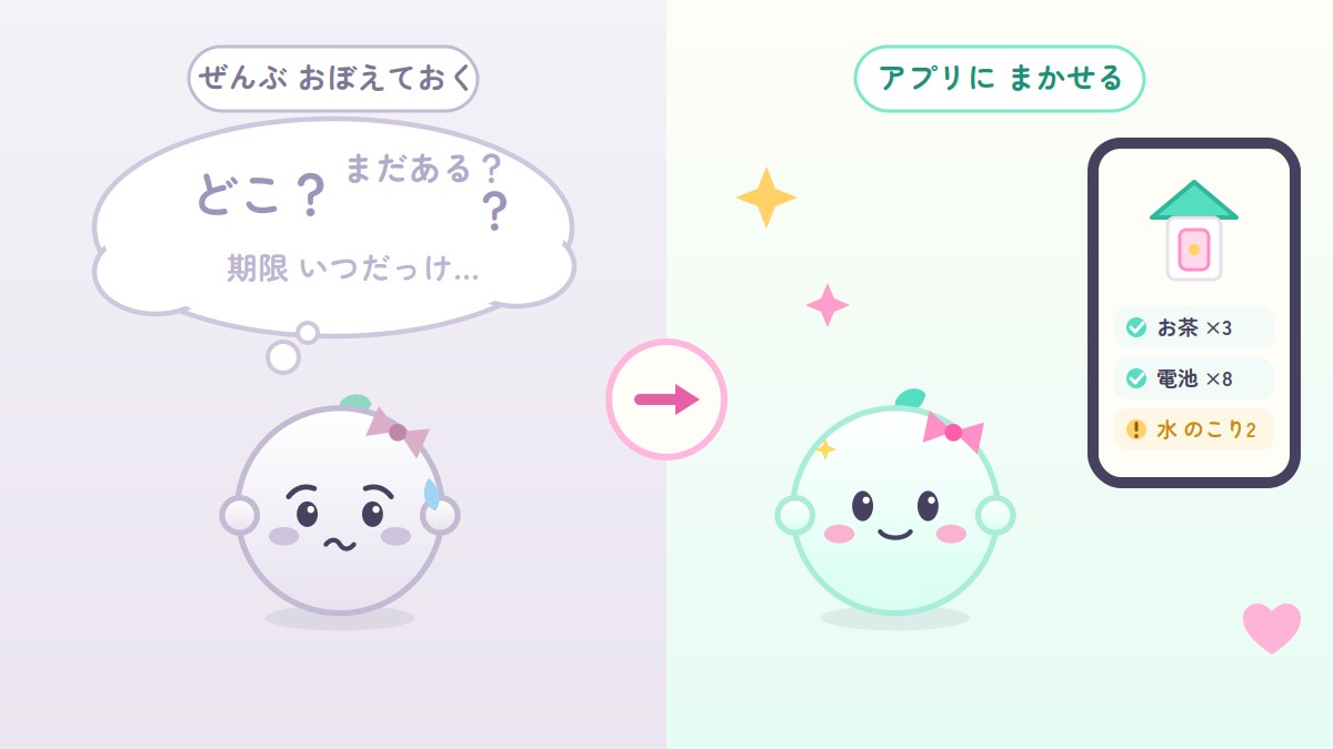 ぜんぶおぼえておく暮らしから、アプリにまかせる暮らしへ